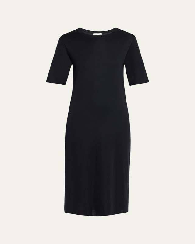 Jorgina Short-Sleeve Silk T-Shirt Dress